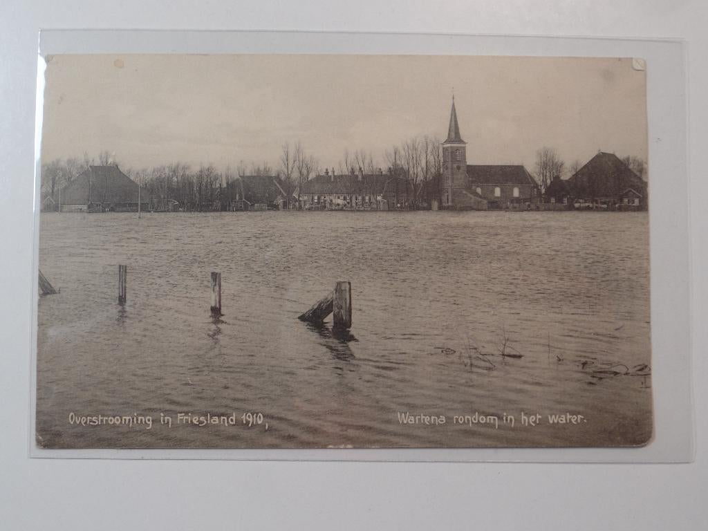Overstrooming Friesland 1910, Verzenden, Voor 1920, Ongelopen, Friesland