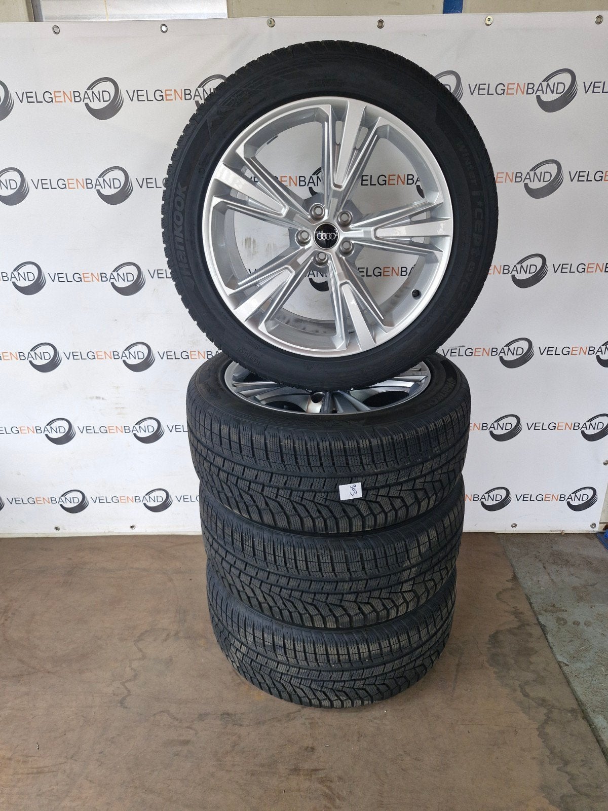 Winterset Audi Q8 SQ8 285 45 21 5x112 66.5 winterbanden zgan, Auto-onderdelen, Ophalen, Gebruikt, 285 mm, .