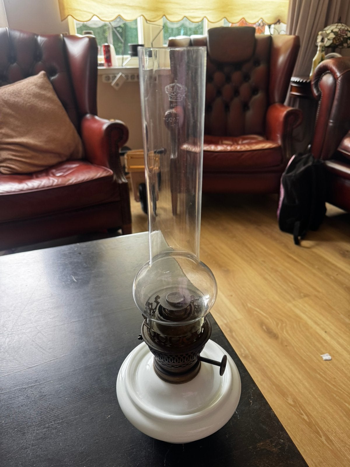 Antieke Olielamp, Ophalen