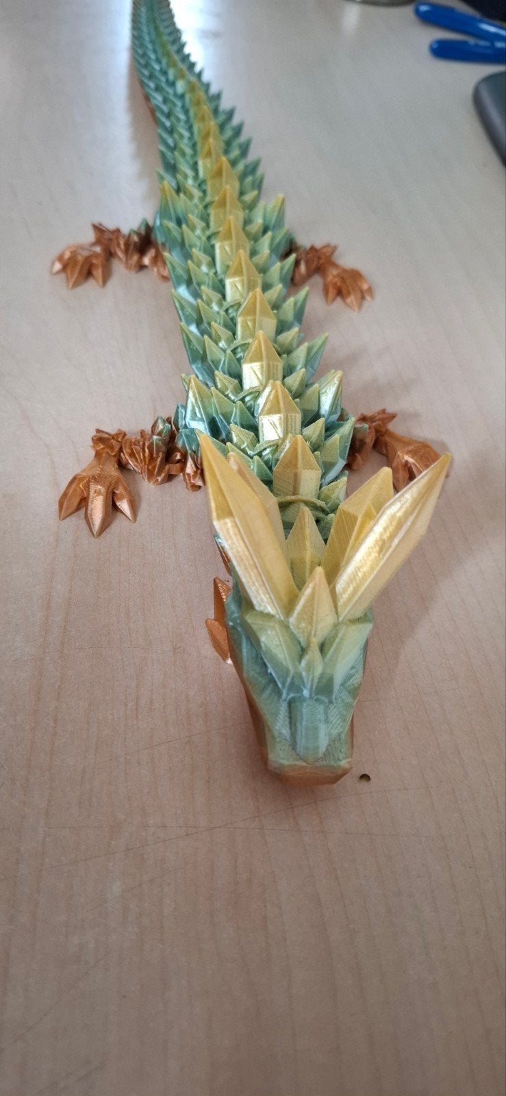 Flexibele Kristal Draak - 3D Geprint, Ophalen of Verzenden, Nieuw