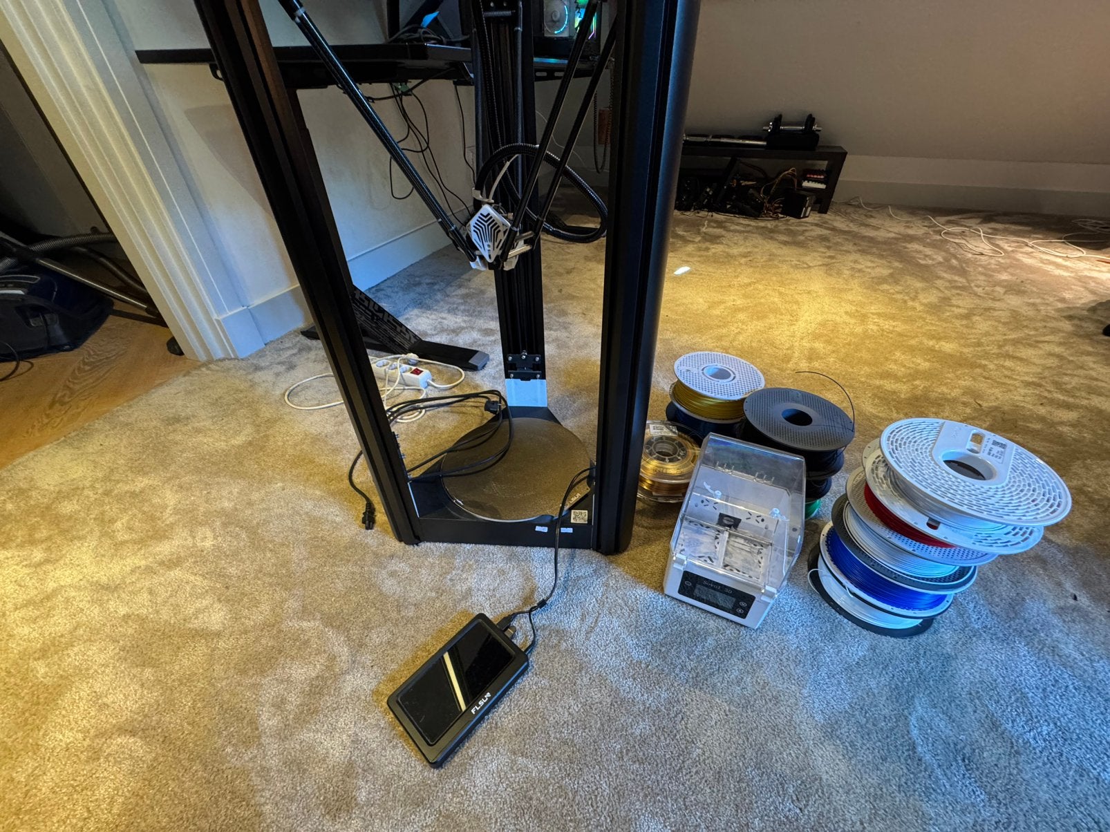 Flsun V400 3D printer + 13x Fillament + droger, Computers en Software, 3D Printers, Ingebouwde Wi-Fi, Ophalen of Verzenden, Zo goed als nieuw