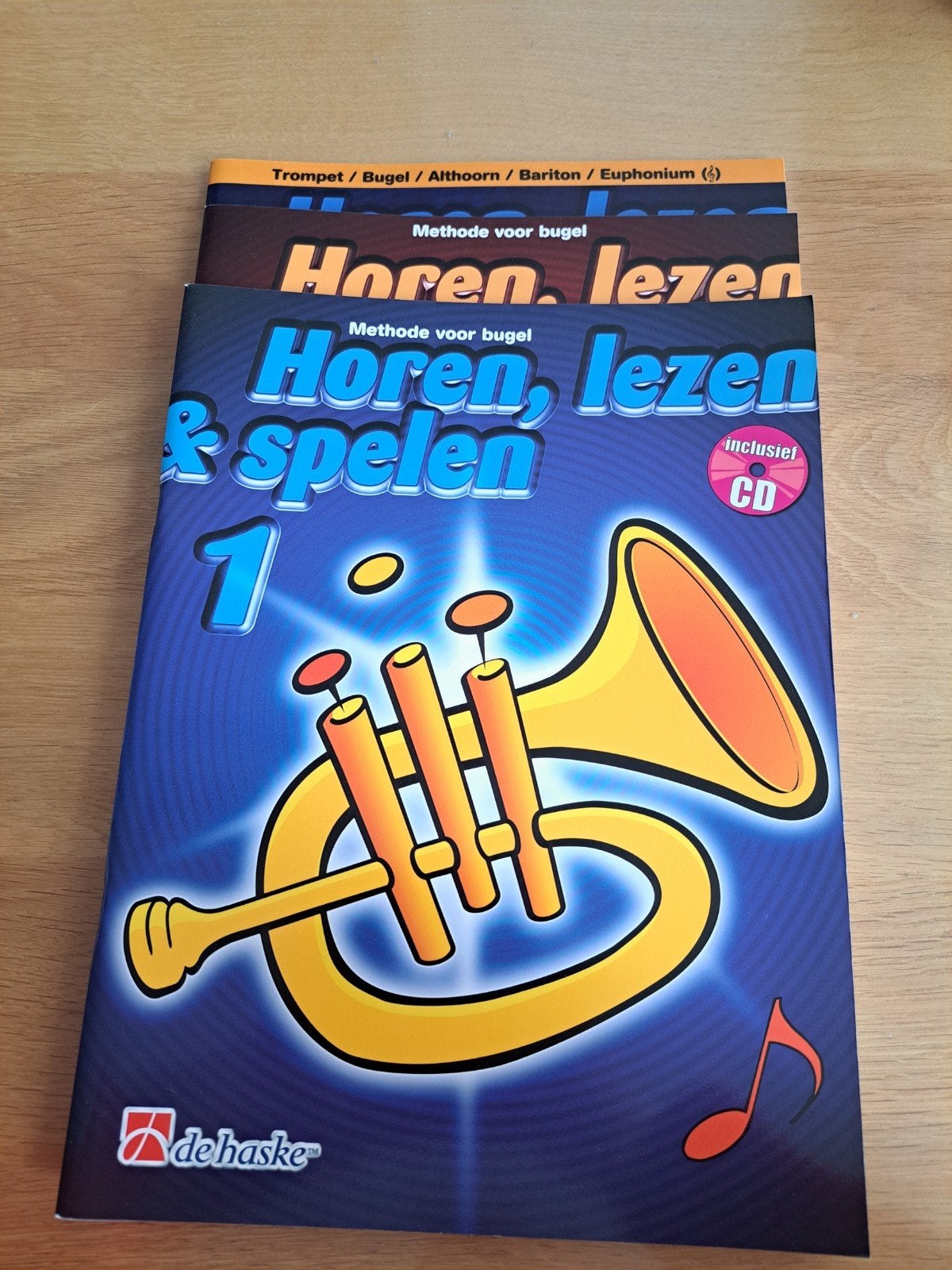 Horen, lezen & spelen - Methode voor bugel, Hoorn, Overige genres, Les of Cursus, Nieuw