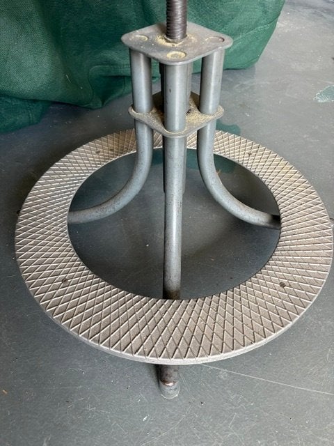 Industrieel vintage stoel, Ophalen, Gebruikt, Grijs, Bureaustoel