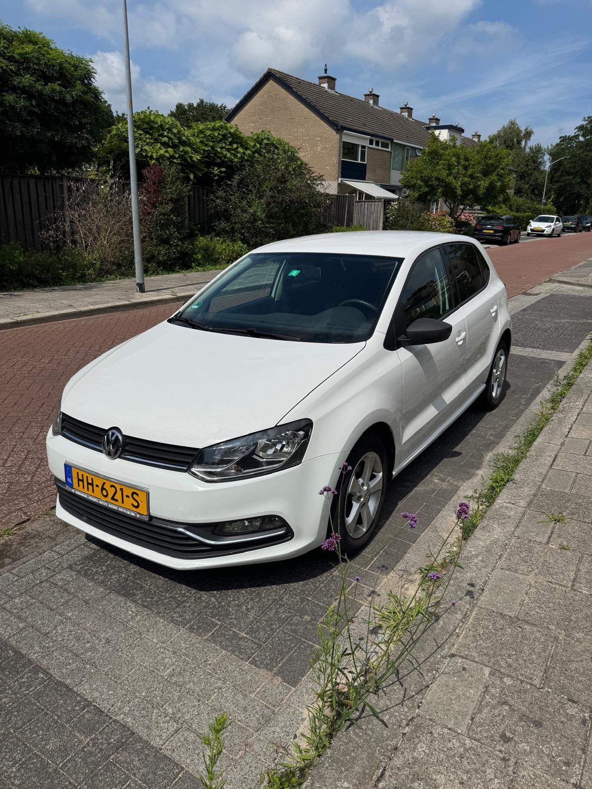 Volkswagen Polo 1.2 TSI 66KW 2015 Wit, 40 €/maand, 4 cilinders, Wit, Origineel Nederlands