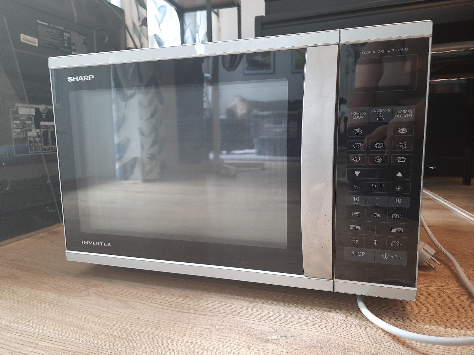 combi oven magnetron, Witgoed en Apparatuur, Magnetrons, Ophalen, Combimagnetron, Zo goed als nieuw, Draaiplateau