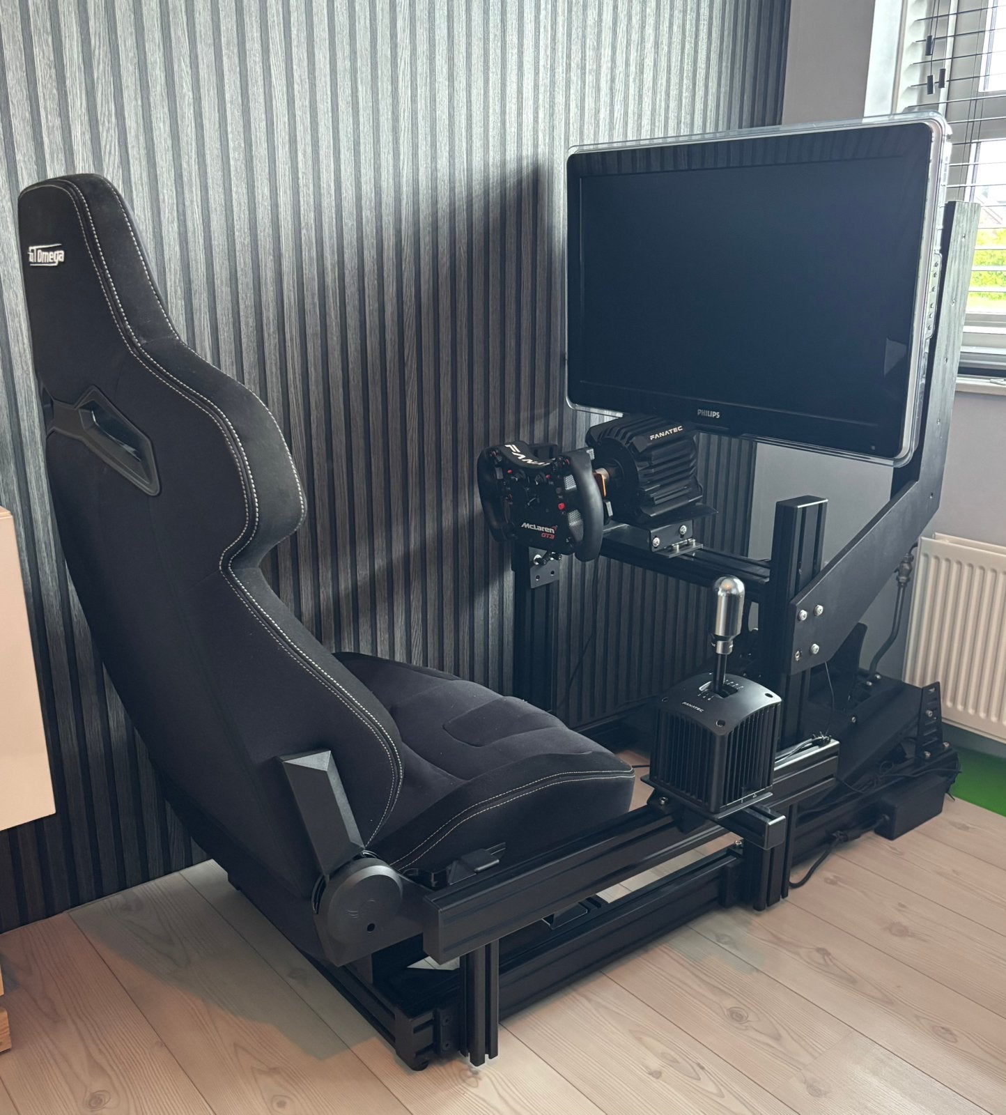 Complete Fanatec Sim Rig DD pro + V2 Pedals + next level, Spelcomputers en Games, Ophalen, 1 speler, Zo goed als nieuw, Vanaf 3 jaar