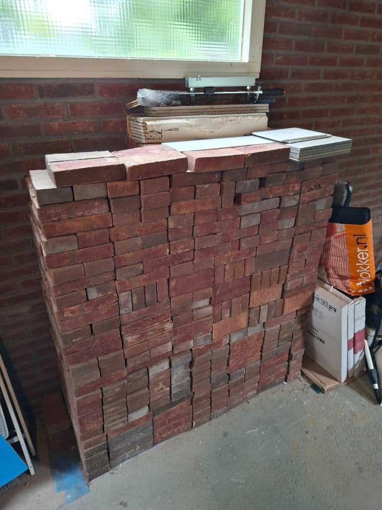 bakstenen, Ophalen, Nieuw, Bakstenen