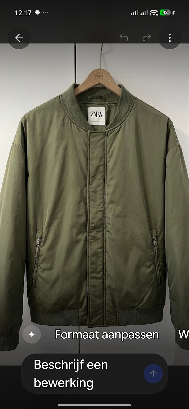 Jas XL-XXL merk Zara, Ophalen of Verzenden, Zo goed als nieuw, Maat 56/58 (XL), Blauw