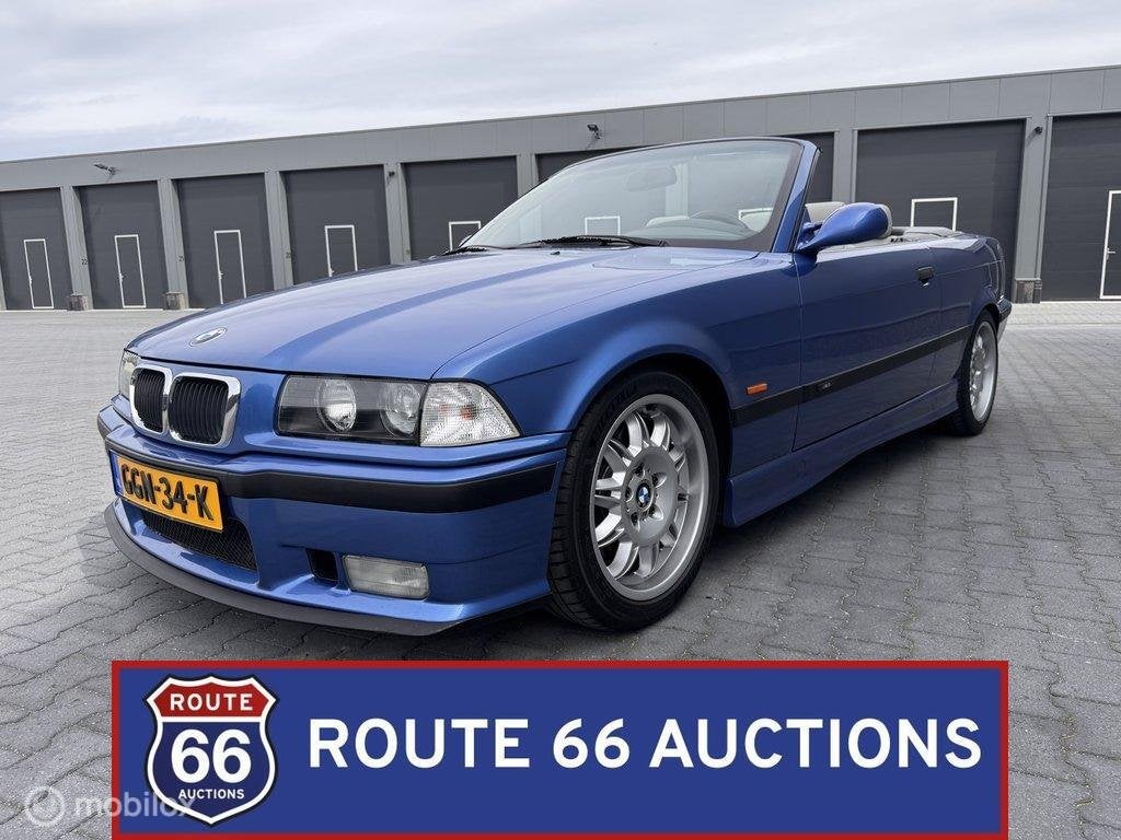 BMW M3 Cabriolet (E36) | 1999 | Route 66 Auctions, Auto's, Overige carrosserieën, Zwart, Bedrijf, Handgeschakeld