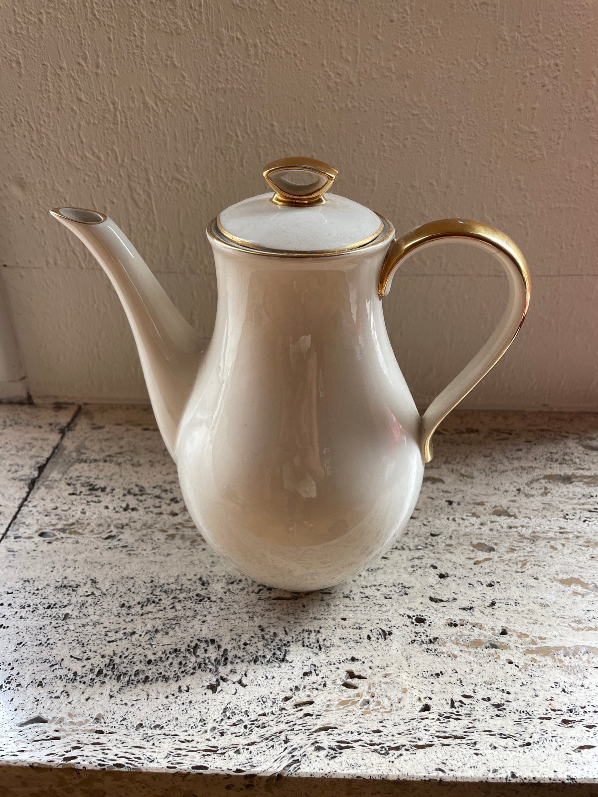 Antieke koffiepot Boch Frères Keramis -, Ophalen of Verzenden