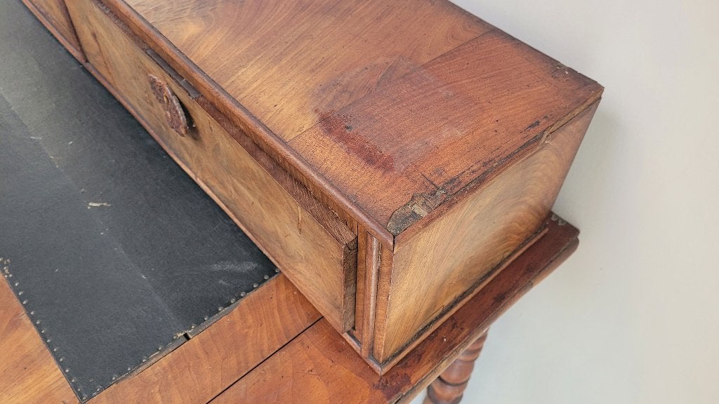 Louis Philippe secretaire/desk (matige staat), Huis en Inrichting, Ophalen, Gebruikt