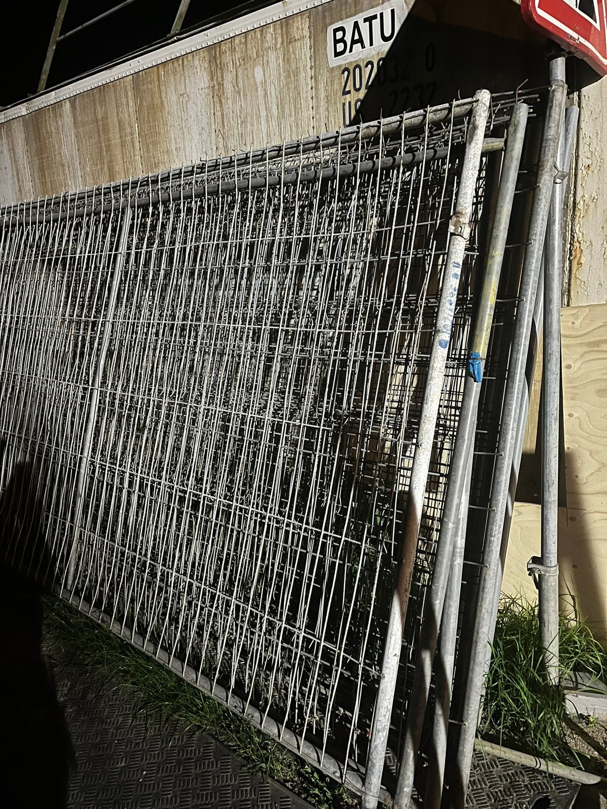 Bouwhekken, Tuin en Terras, Ophalen, Gebruikt, IJzer, Enkelstaafmat hekwerk