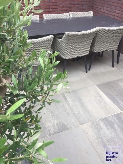 Terrastegel H20 comfort square concrete 60x60x4, Nieuw, Ophalen of Verzenden, 10 m² of meer, Beton