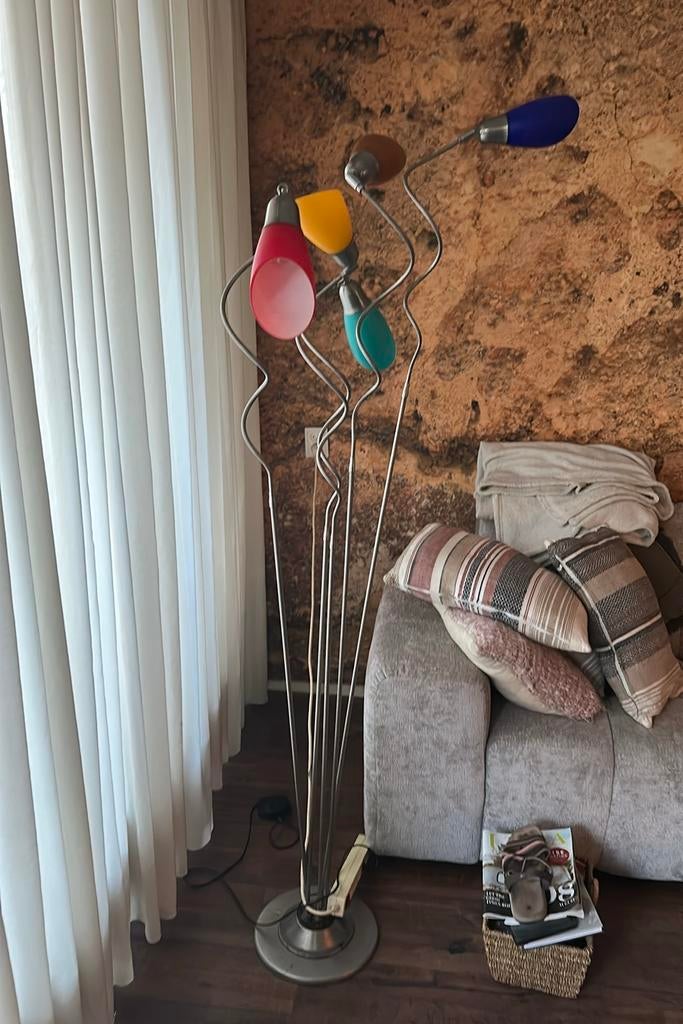 Vintage lamp, Huis en Inrichting, Lampen | Vloerlampen, Ophalen, Gebruikt, 100 tot 150 cm, Vintage