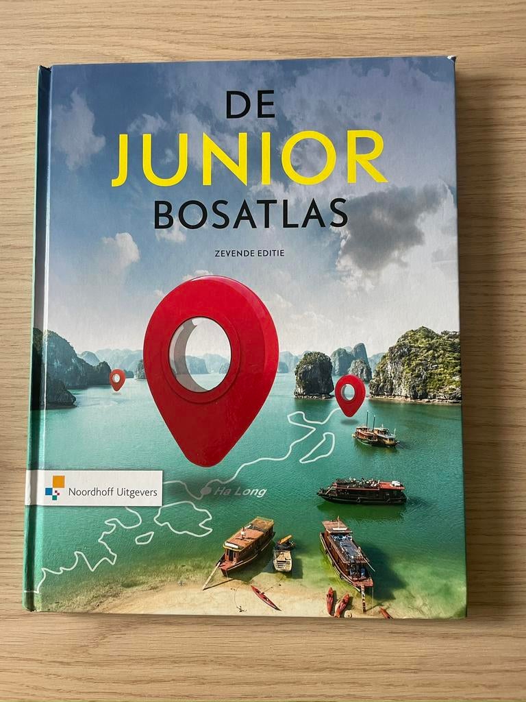 De Junior Bosatlas 7e editie, Boeken, Atlassen en Landkaarten, Ophalen, Bosatlas, 2000 tot heden, Zo goed als nieuw