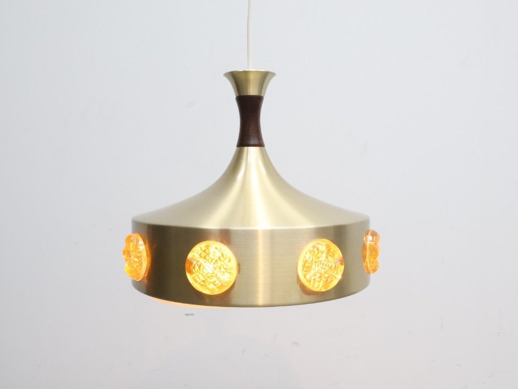 Deense hanglamp | Vintage | Geborsteld aluminium, ., ., Ophalen of Verzenden, .