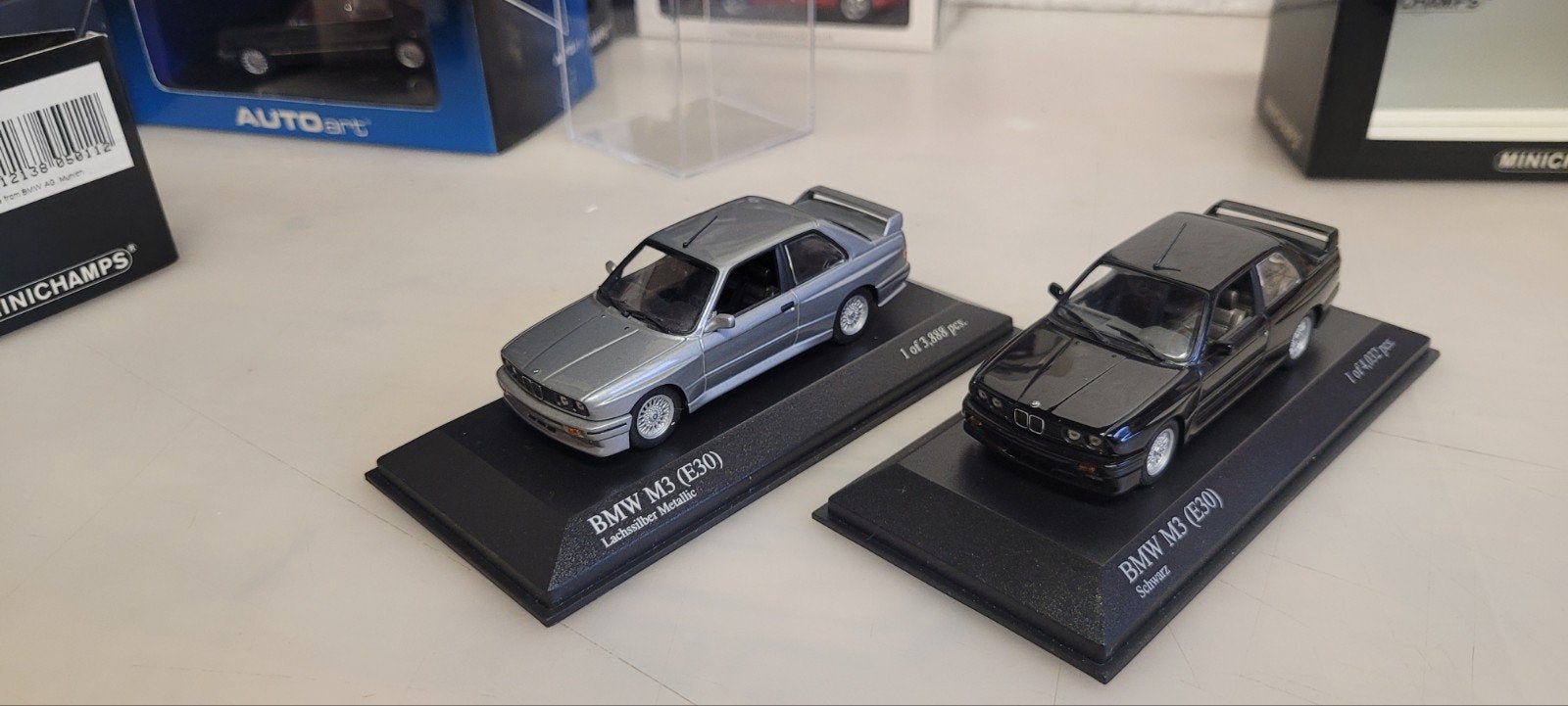 Minichamps BMW M3 E30 street, Ophalen of Verzenden, Zo goed als nieuw, Auto, MiniChamps