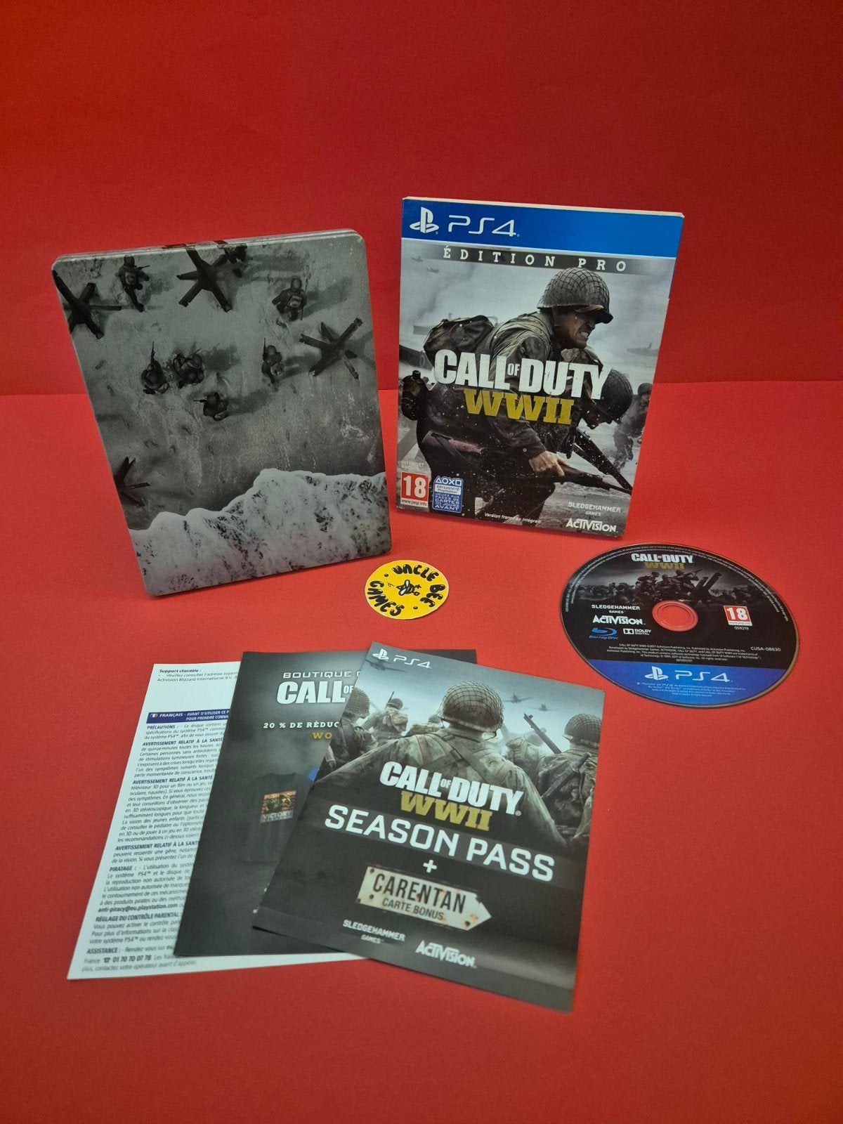 Call of Duty WWII Steelbook Edition, Spelcomputers en Games, Games | Sony PlayStation 4, Online, Support@activision.com, Vanaf 18 jaar