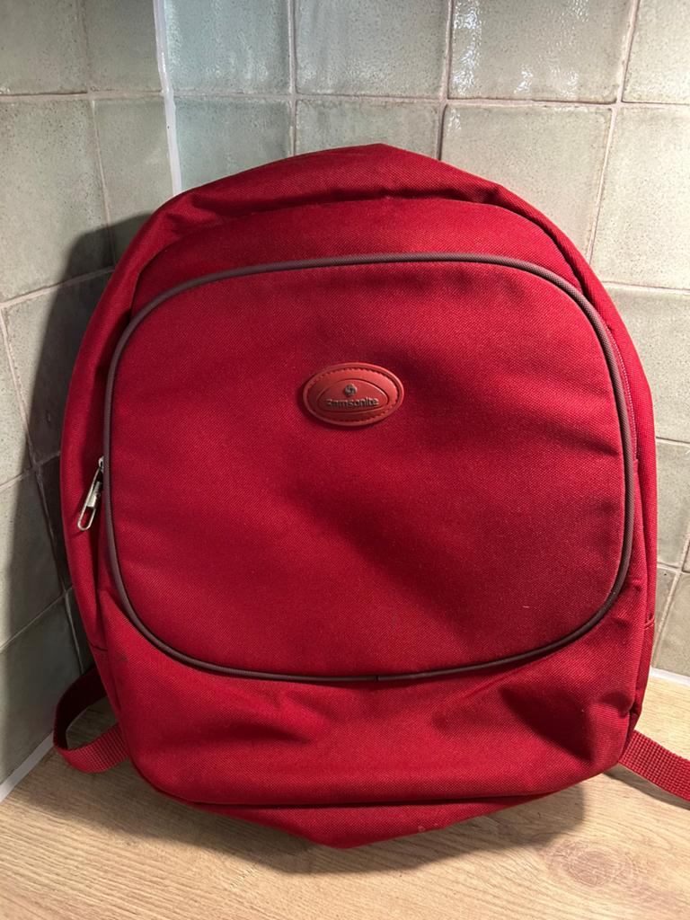 Samsonite rugtas rood, Sieraden, Tassen en Uiterlijk, Tassen | Rugtassen, Overige merken, 25 tot 40 cm, Ophalen of Verzenden, Zo goed als nieuw