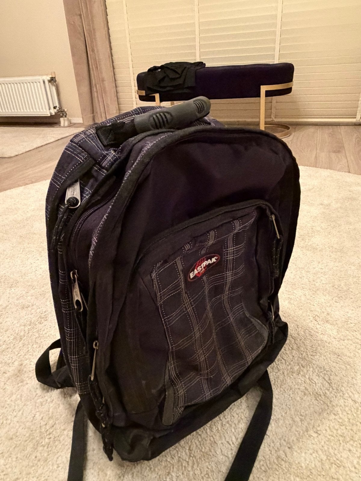 Eastpak Rugzak Pinnacle Ruitprint – In Perfecte Staat (38L), Rugtas, Zwart, 40 tot 50 cm, Ophalen of Verzenden