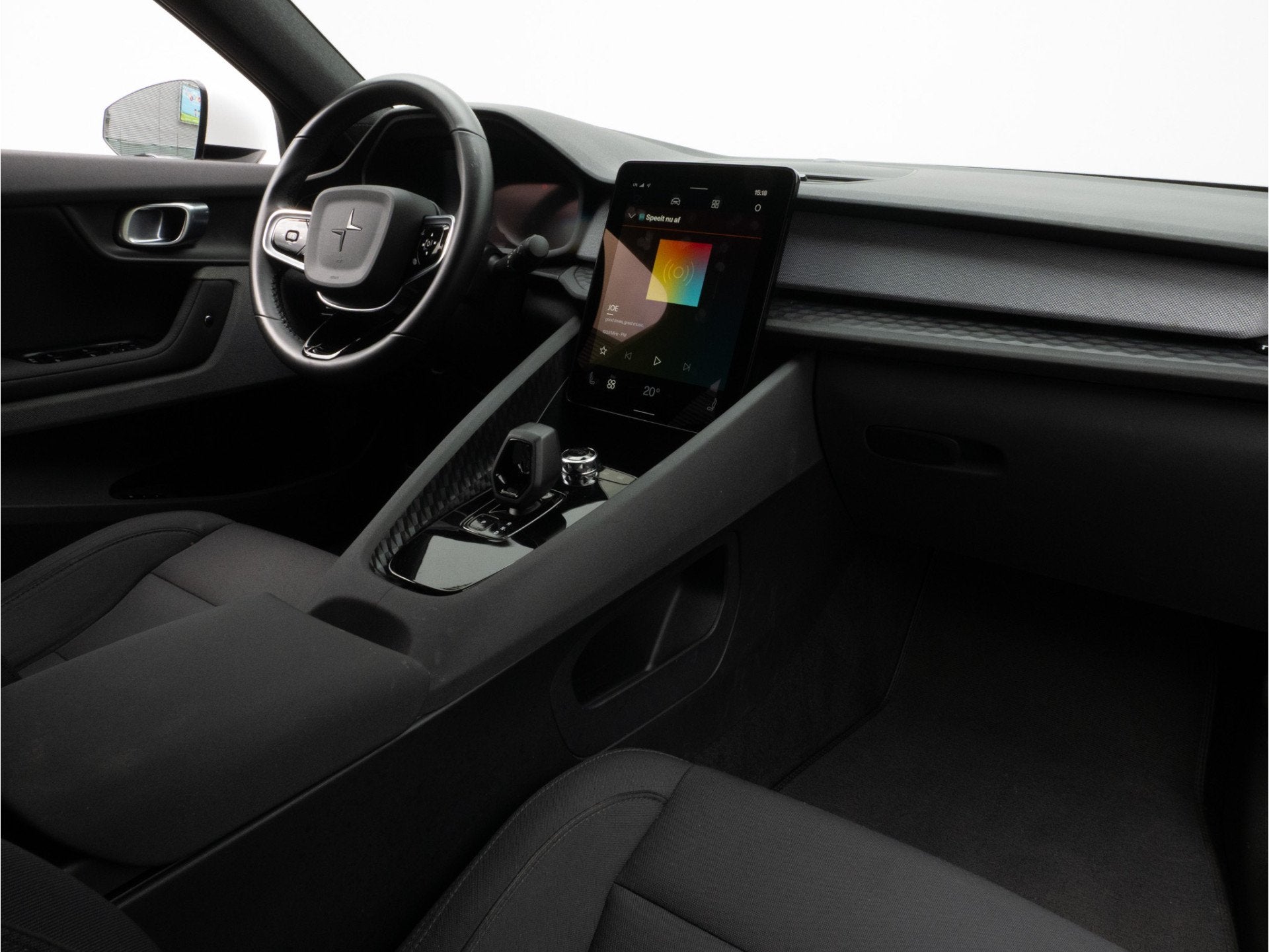 Polestar 2 Long Range Single Motor 78 kWh SOH 94% Trekhaak/, Polestar 2, Stof, Gebruikt, Zwart