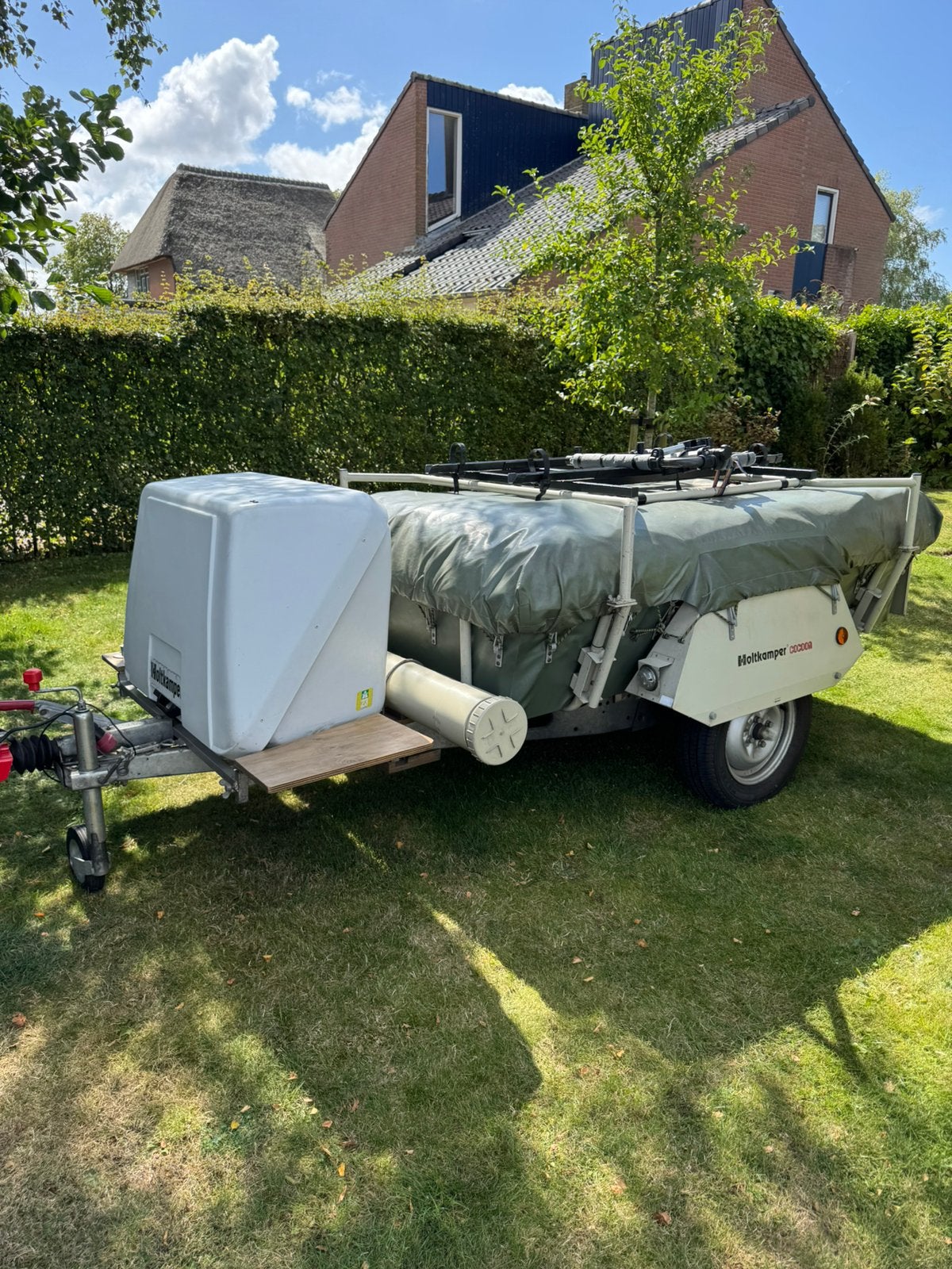 Holtcamper Cocoon vouwwagen, Ophalen, Beige, Tot en met 3, Aanwezig