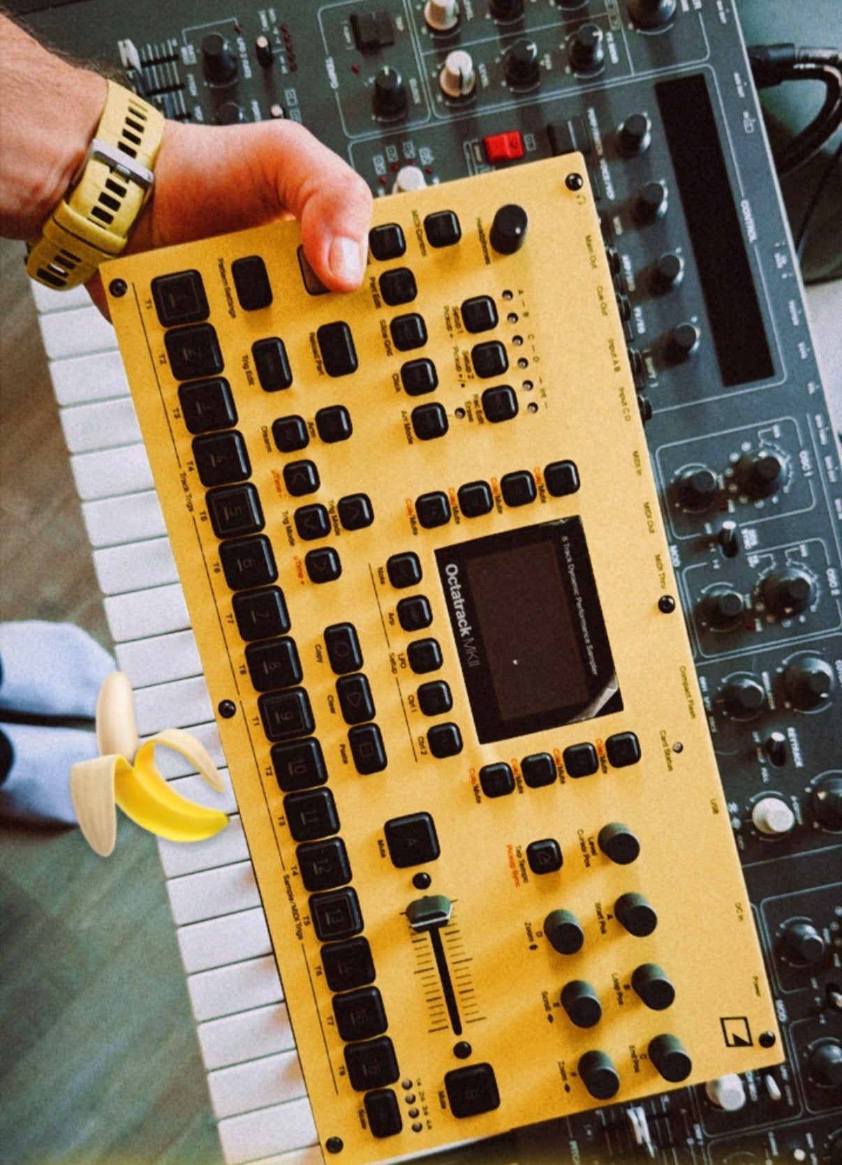 Elektron Octatrack MKII YELLOW SKIN, Overige merken, Zo goed als nieuw, Met midi-aansluiting, Overige aantallen