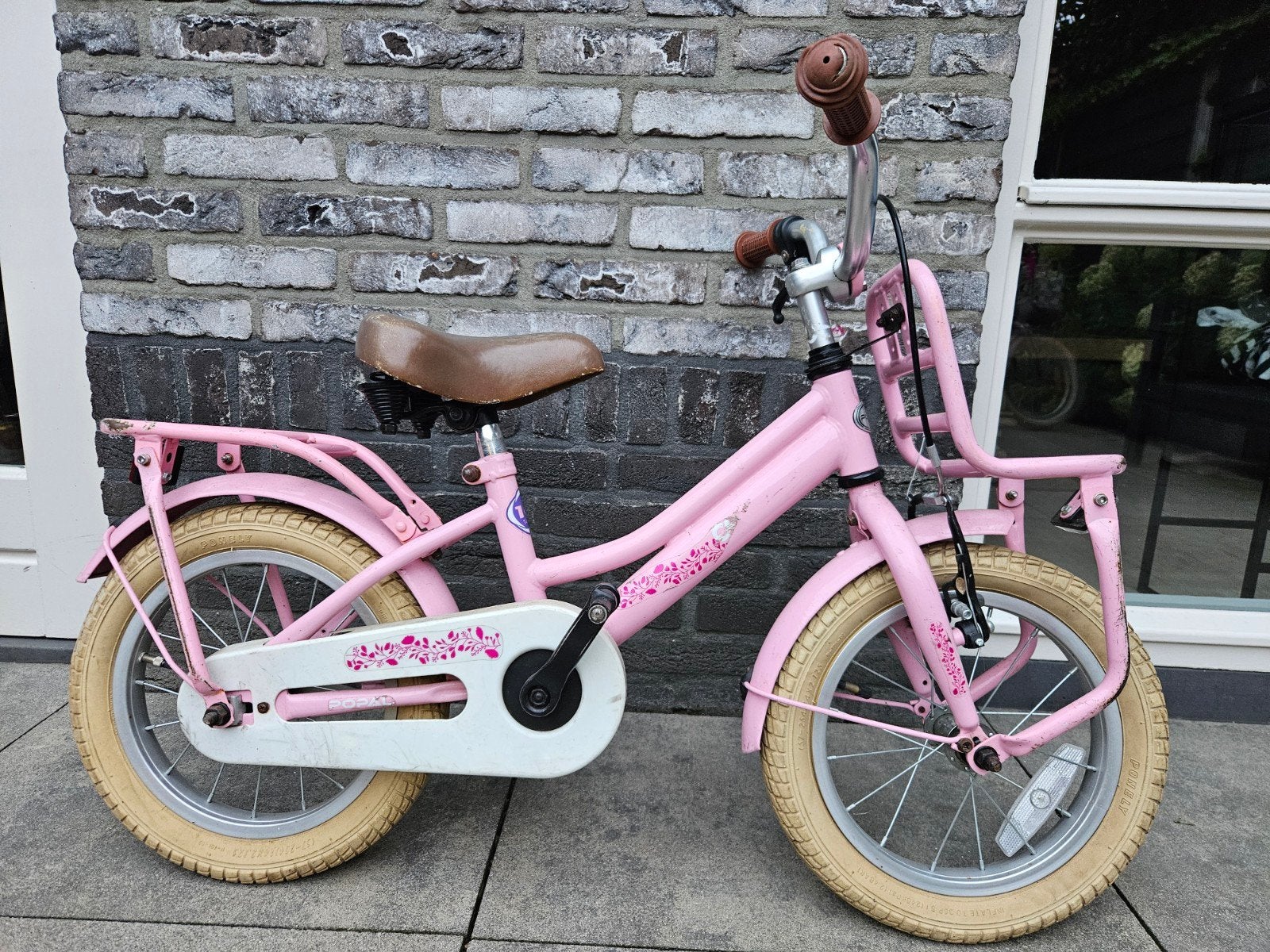 meiden fiets, Fietsen en Brommers, Fietsen | Meisjes, Ophalen, Gebruikt, 14 inch of minder