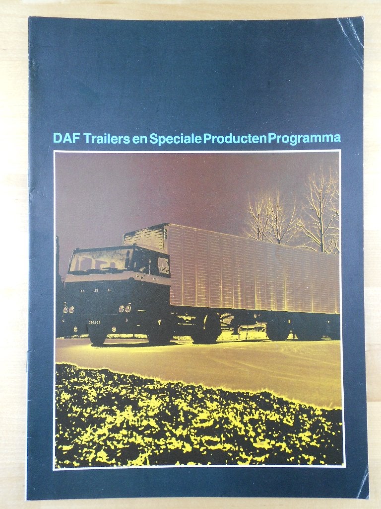 DAF Trailer / Aanhangwagen Brochure 1976 - NL - Oplegger, Boeken, Ophalen of Verzenden, Zo goed als nieuw, Overige merken, DAF
