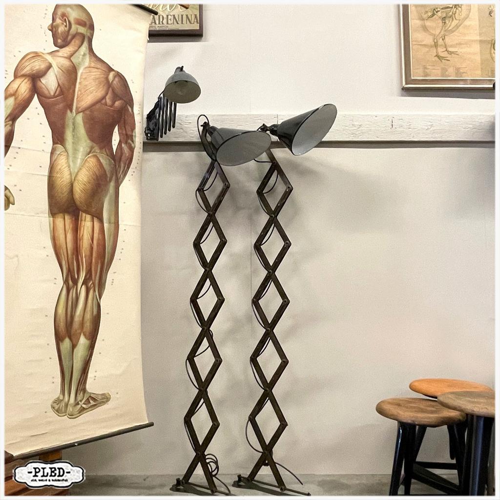 Grote (2 meter) schaarlamp Wanlamp Lamp Industrieel, Ophalen, Zo goed als nieuw, Nb, Nb