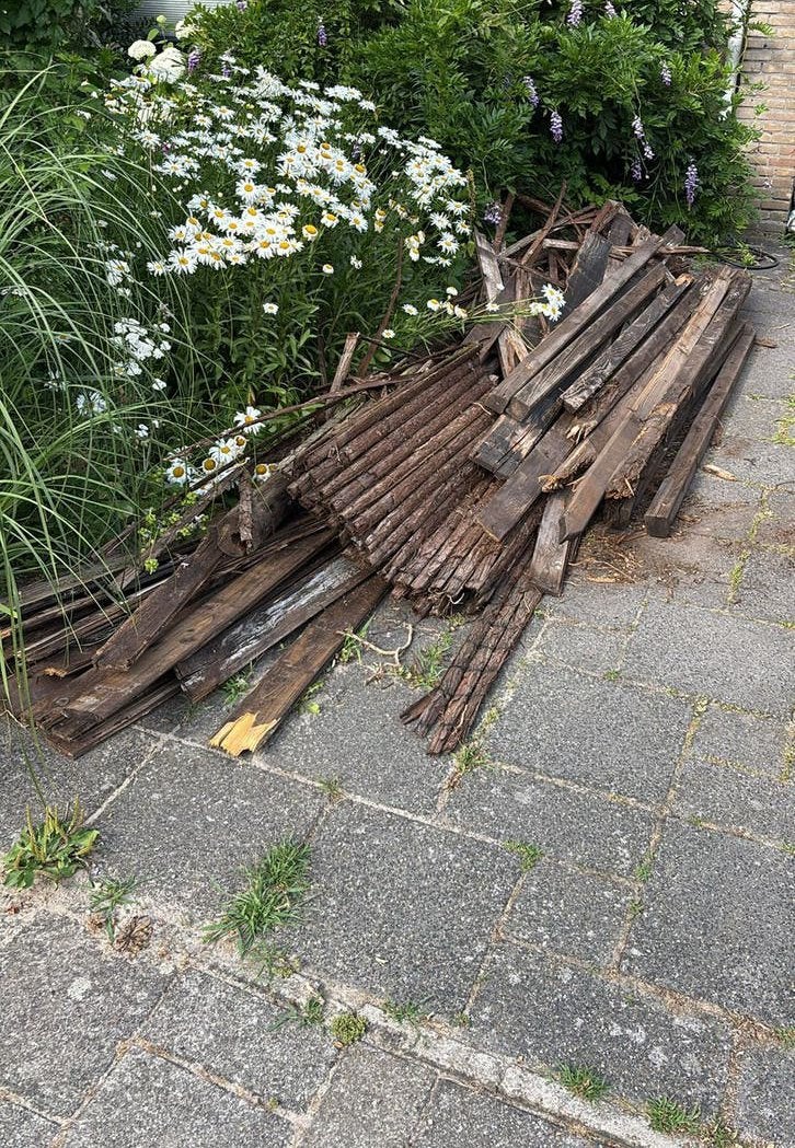 Gratis op te halen: hout, Minder dan 3 m³, Ophalen
