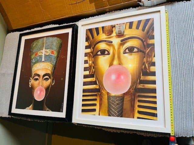 set 2x pop art lijsten, Kunststof, 50 cm, Nieuw, Ophalen of Verzenden