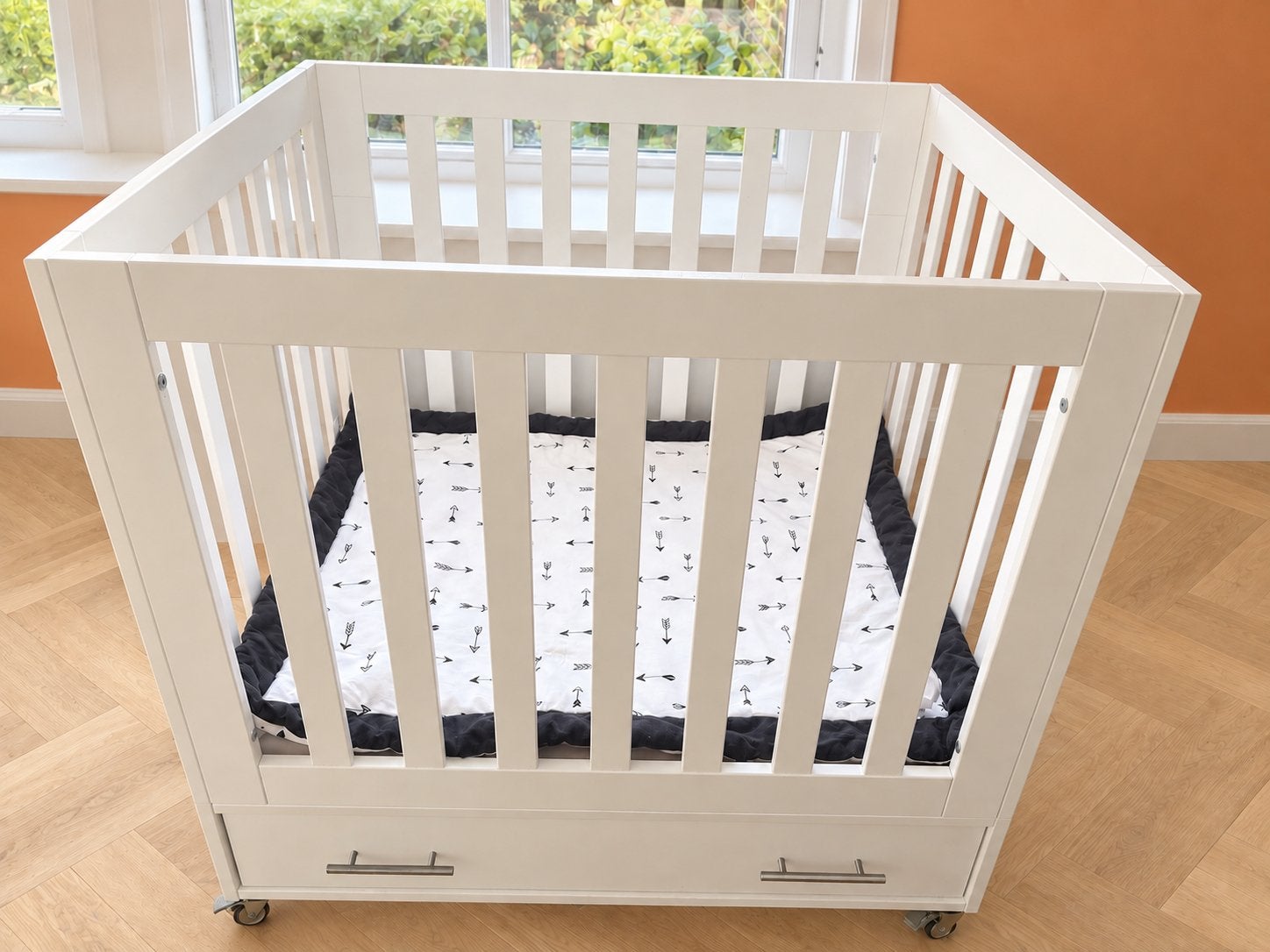 Witte Box op Wielen met Handige Lade, Kinderen en Baby's, Ophalen, Gebruikt, Vierkant, Lade