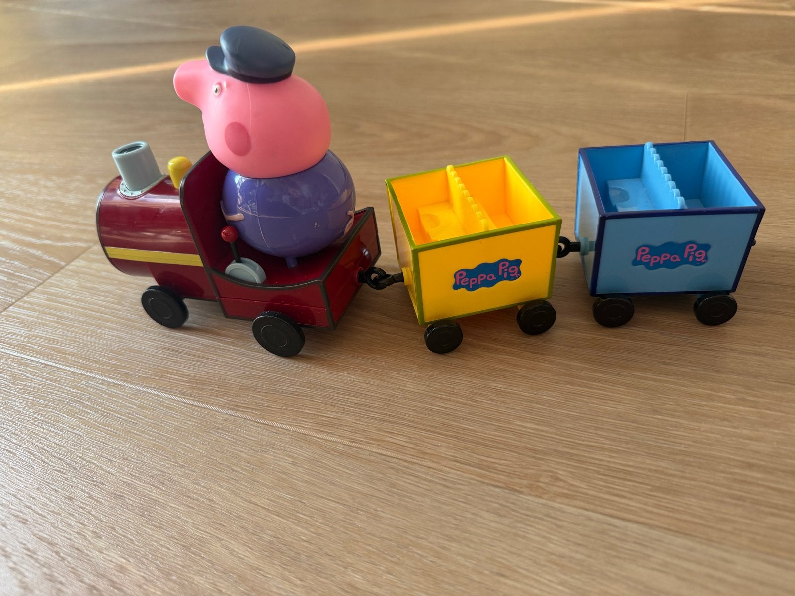 Peppa Pig Trein met Papa Big Figuur, Ophalen of Verzenden, Gebruikt