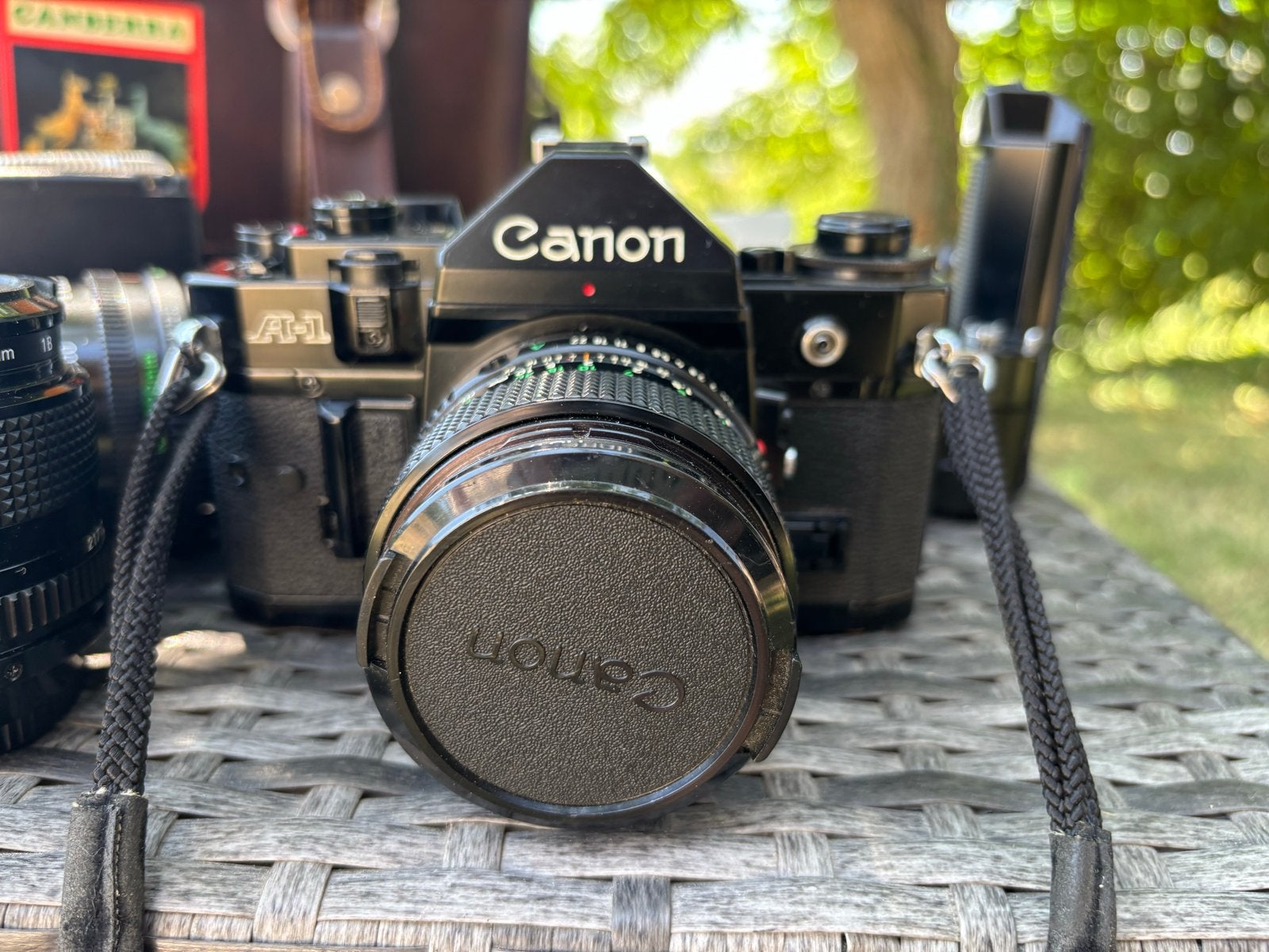 Canon A-1 Spiegelreflexcamera met Canon FD 50mm lens, Audio, Tv en Foto, Fotocamera's Analoog, Ophalen of Verzenden, Gebruikt