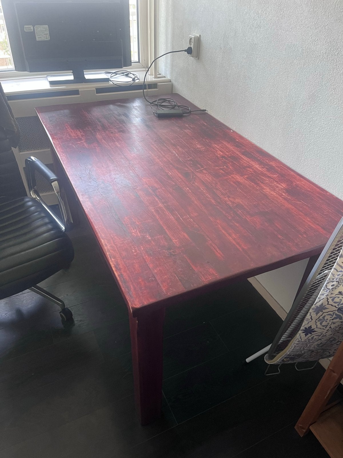 Kersenhouten tafel - Moet snel weg!, Ophalen, Gebruikt, Kersenhout