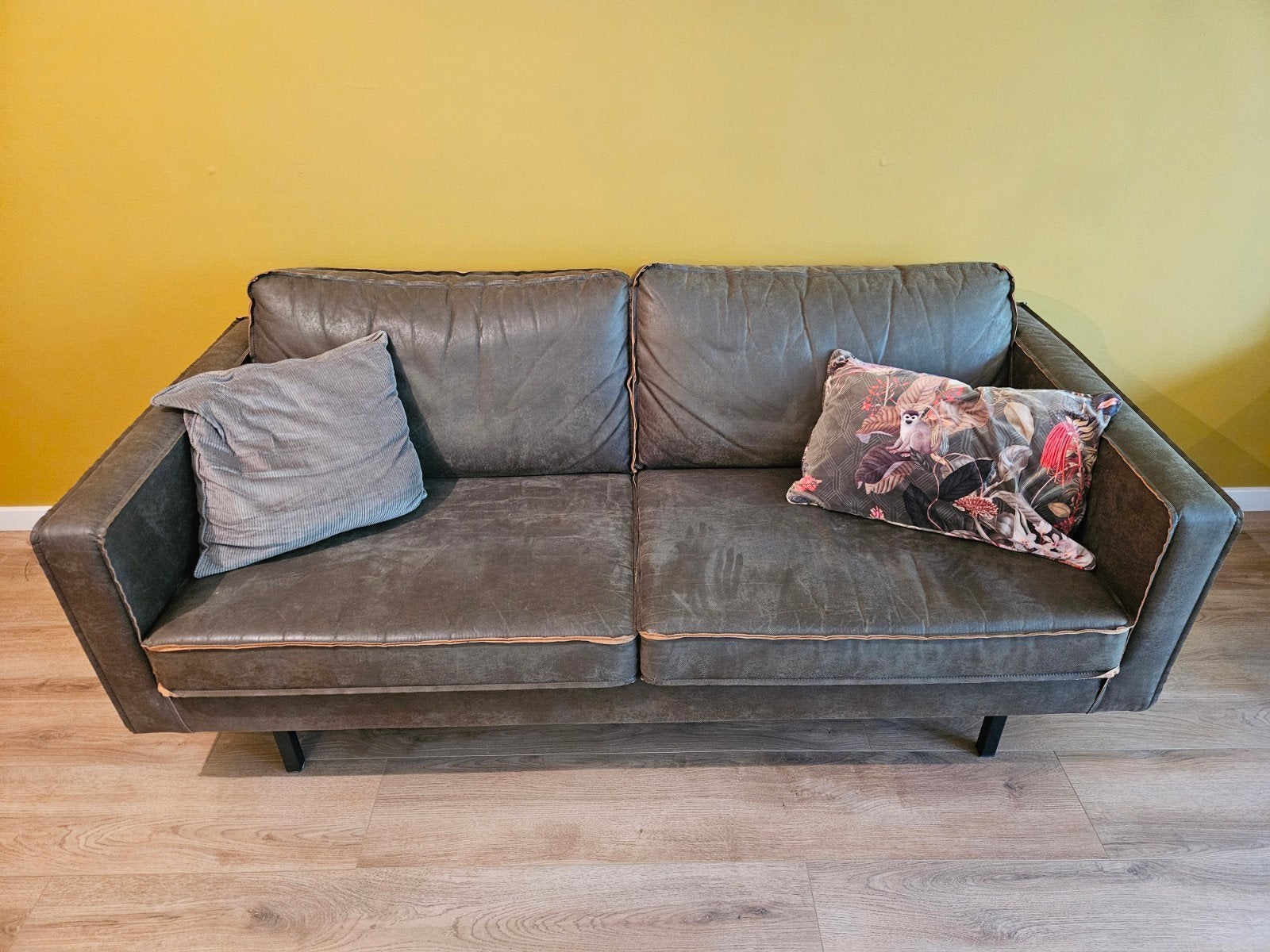 Woood Rodeo bank 2,5 zits groen, Gebruikt, 150 tot 200 cm, Tweepersoons, 75 tot 100 cm