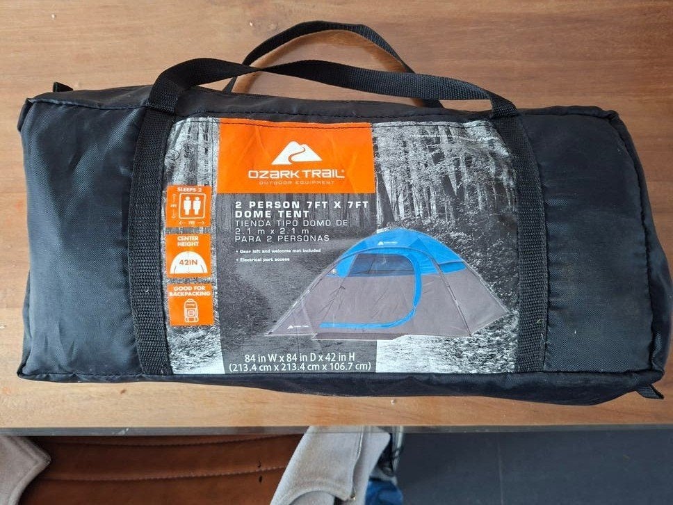 Ozark Trail 2-persoons koepeltent voor backpacking, Caravans en Kamperen, Tenten, Ophalen of Verzenden, Zo goed als nieuw, Tot en met 2