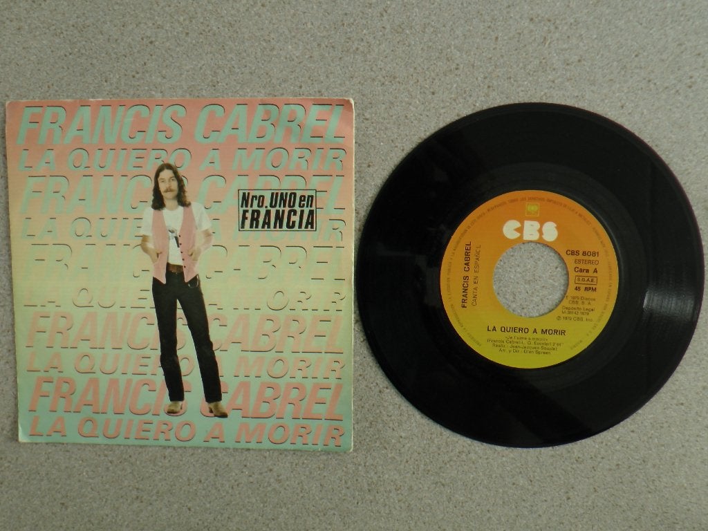Francis Cabrel - La queire a morir VINYL SINGLE, Ophalen of Verzenden, Gebruikt, 7 inch, Pop