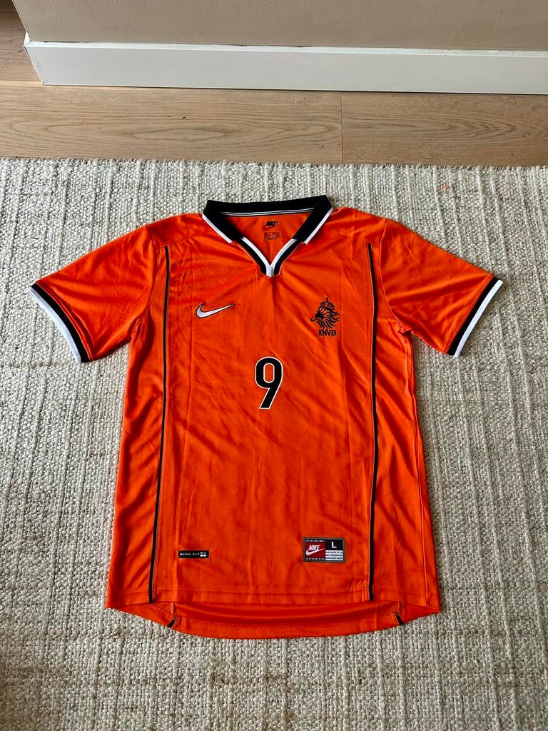 NEDERLANDS ELFTAL SHIRT KLUIVERT #9 1998 - MAAT L, Sport en Fitness, Voetbal, Ophalen of Verzenden, Zo goed als nieuw, Shirt