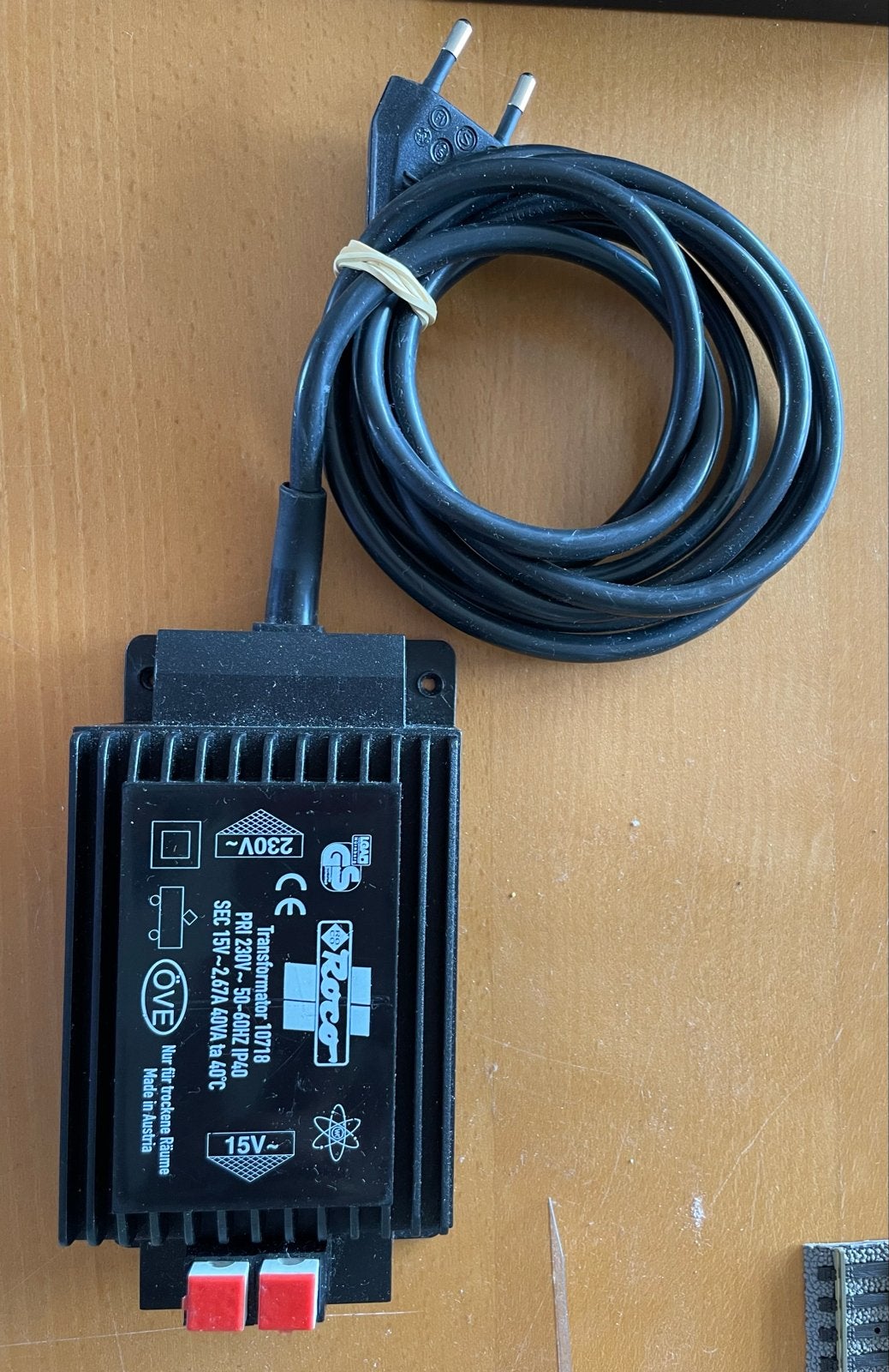 Roco Transformator 10718 - 15V~ (40VA), Hobby en Vrije tijd, Modeltreinen | H0, Transformator of Voeding, Gebruikt, Gelijkstroom