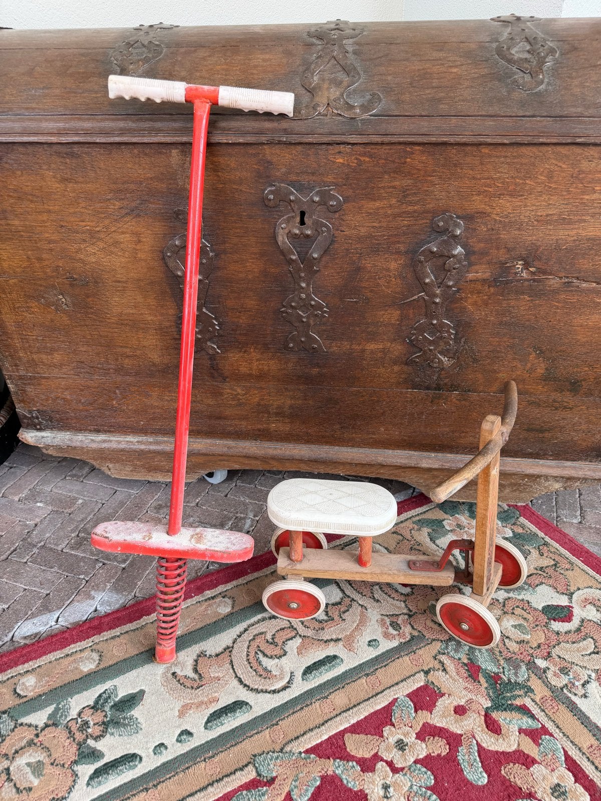 Vintage Loopfiets en Pogo Stick Set, Ophalen of Verzenden, Gebruikt, Jongen of Meisje
