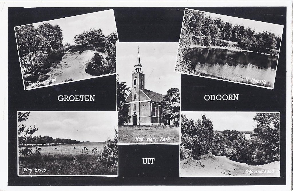 Odoorn oude ongelopen ansichtkaart ( a2065, Ophalen of Verzenden, 1960 tot 1980, Gelopen