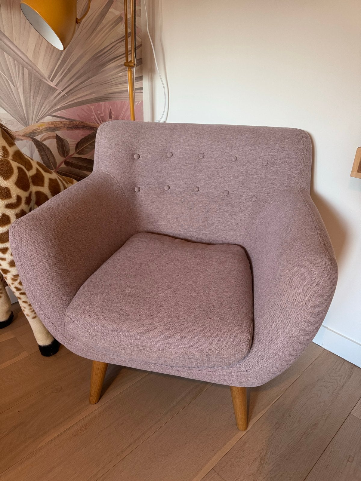 Sofacompany fauteuil met houten poten - Zo goed als nieuw, Ophalen, 75 tot 100 cm, Zo goed als nieuw, Stof
