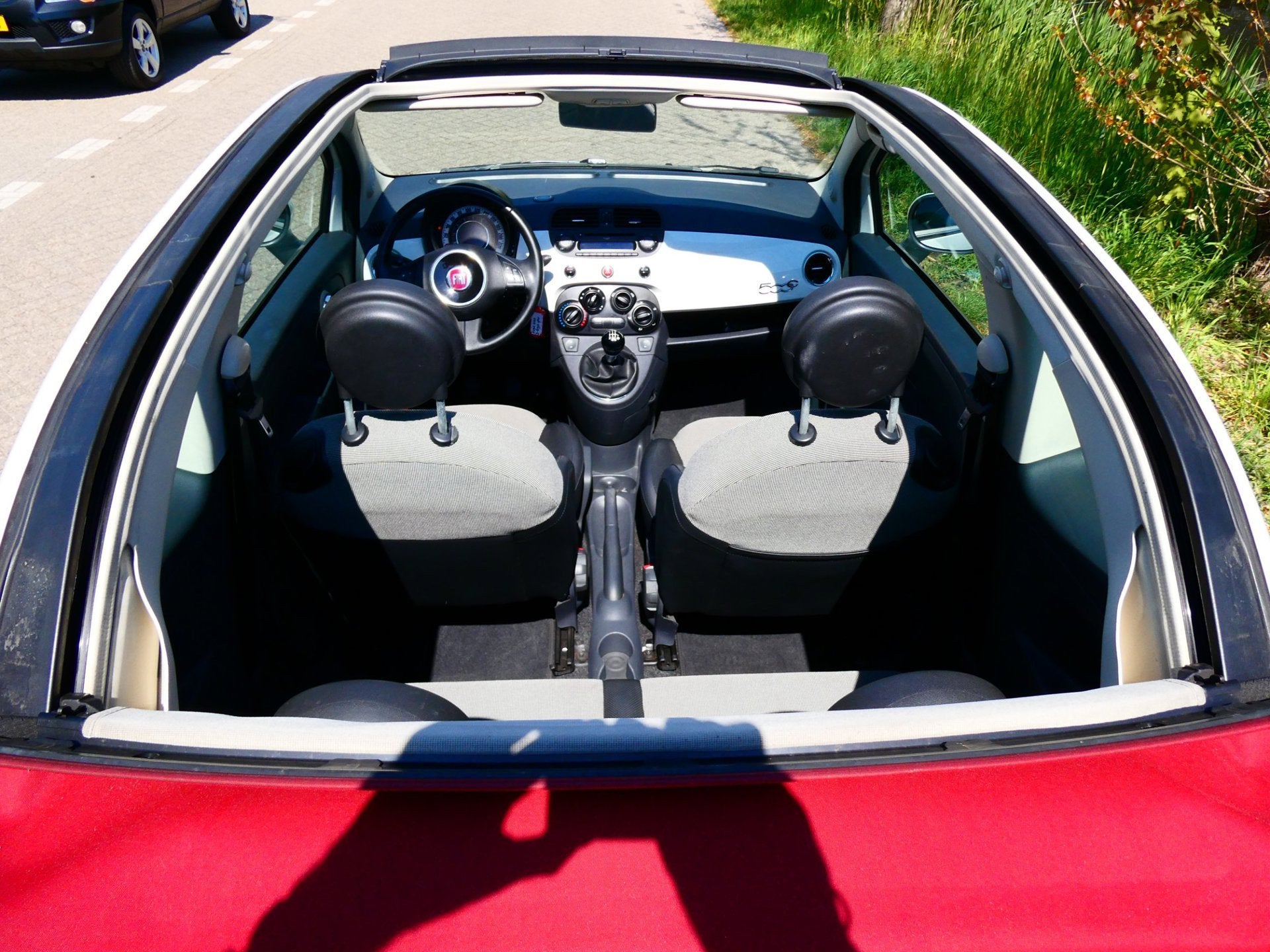 Fiat 500 C 1.4i 101pk 4-Cilinder Cabrio Lounge Airco PDC Zui, Euro 5, Gebruikt, 31 €/maand, 4 cilinders