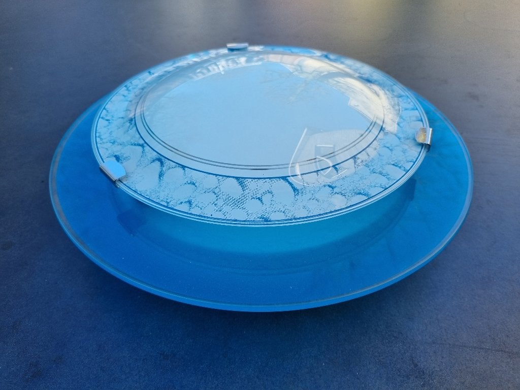 Plafonniere (blauw), E27 (groot), Plafondlamp, Ophalen, Blauw
