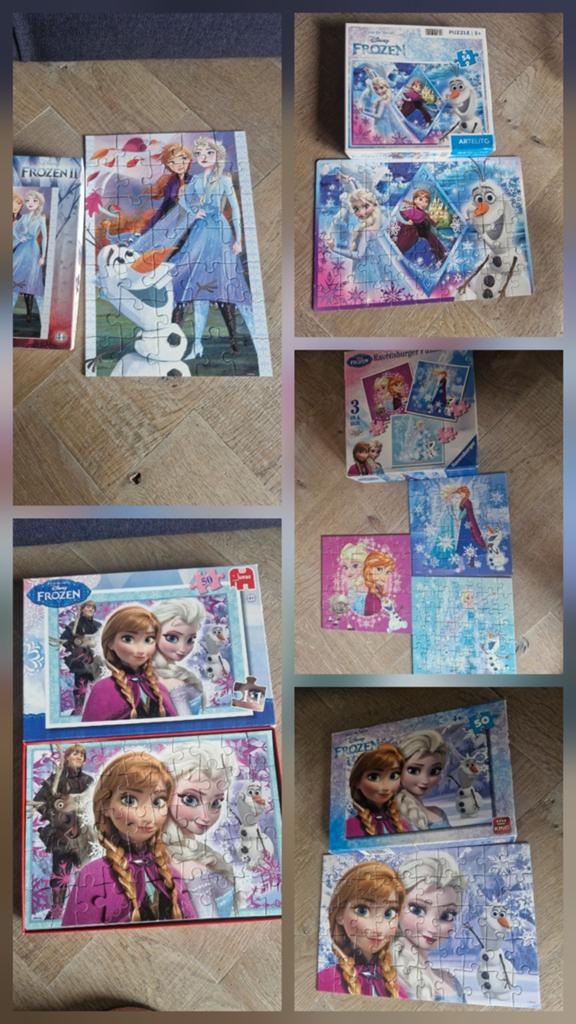 5 Frozen puzzels te koop, Ophalen of Verzenden
