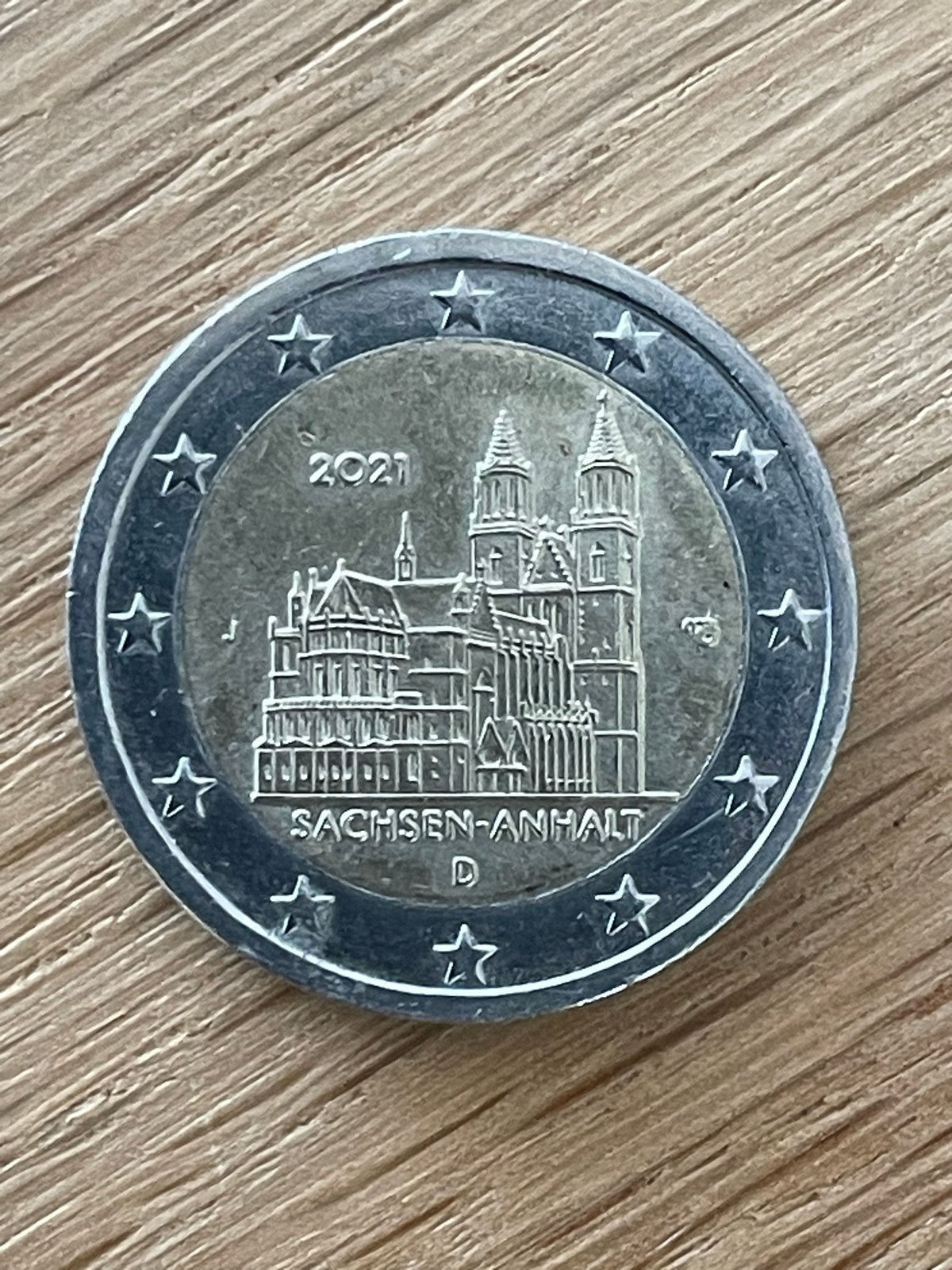 2 Euro Duitsland 2021 (D) Saksen-Anhalt Gedenkmunt €2,30, Postzegels en Munten, Ophalen of Verzenden, Duitsland, 2 euro, Losse munt