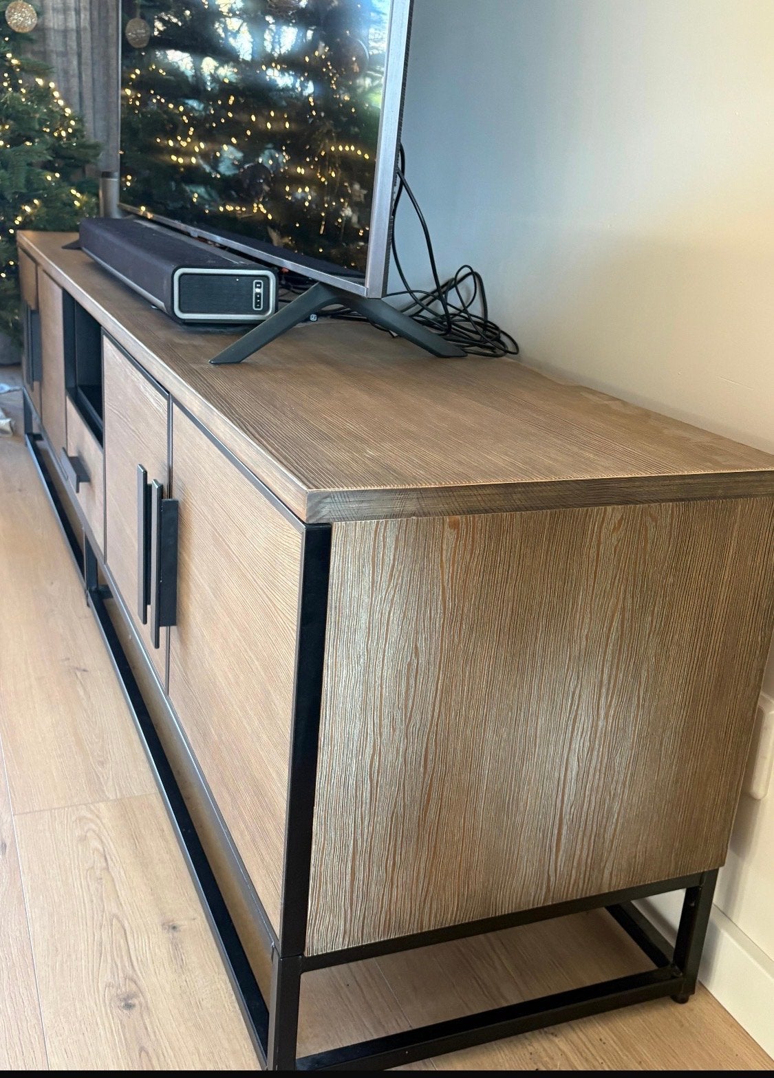 HACO TV-meubel 240cm, Ophalen, Gebruikt, Overige houtsoorten, 200 cm of meer
