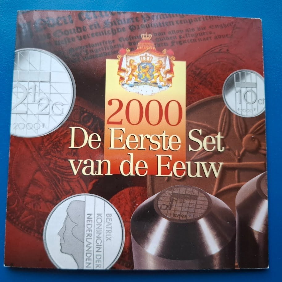 Muntset De eerste set van de eeuw 2000 UNC, Verzenden, Koningin Beatrix, Euro's, Setje